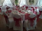 Wine Red Organza Sash